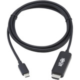 Tripp Lite U444-006-HBE USB-C to HDMI Adapter Cable, M/M, Black, 6 ft. - 6 ft HDMI/USB-C A/V Cable for Audio/Video Device, Monitor, - (U444-006-HBE)