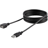 StarTech.com 6 ft Black USB 2.0 Extension Cable A to A - M/F - Extends the length your current USB device cable by 6 feet - 6ft usb - (USBEXTAA6BK)