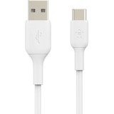 Belkin BOOST&uarr;CHARGE&trade; USB-C to USB-A Cable - 3.3 ft USB/USB-C Data Transfer Cable - First End: 1 x Type C Male USB - Second (CAB001BT1MWH)