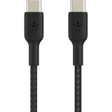 Belkin BOOST&uarr;CHARGE Braided USB-C to USB-C Cable - 3.3 ft USB-C Data Transfer Cable - First End: 1 x Type C Male USB - Second 1 x (CAB004BT1MBK)