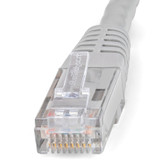 StarTech.com 1ft CAT6 Ethernet Cable - Gray Molded Gigabit - 100W PoE UTP 650MHz - Category 6 Patch Cord UL Certified Wiring/TIA - 1ft (C6PATCH1GR)