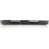 C2G 12-port Cat5e Patch Panel - 12 x RJ-45 - 12 Port(s) - 12 x RJ-45 - 19" Wide (03850)