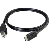 C2G 6ft USB 2.0 USB-C to USB-B Cable M/M - Black - 6 ft USB Network Cable for Printer, Hub - Type C Male USB - Type B Male USB - 480 - (28859)