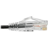 Tripp Lite Cat6 UTP Patch Cable (RJ45) - M/M, Gigabit, Snagless, Molded, Slim, Black, 1 ft. - 1 ft Category 6 Network Cable for Modem, (N201-S01-BK)