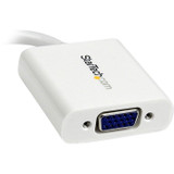 StarTech.com Mini DisplayPort to VGA Adapter - White - 1080p - Thunderbolt to VGA Monitor Adapter - Mini DP to VGA Converter - Connect (Fleet Network)