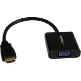 StarTech.com HDMI to VGA Adapter - 1080p - 1920 x 1080 - Black - HDMI Converter - VGA to HDMI Monitor Adapter - Connect an HDMI Laptop (Fleet Network)