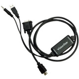VisionTek VGA to HDMI 1.5M Active Cable (M/M) - 4.9 ft HDMI/VGA Video Cable for Video Device - HD-15 Male VGA - HDMI Male Digital - (900824)
