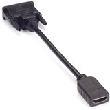 Black Box Video Adapter Dongle - DVI-D Male To HDMI Female - 8" DVI-D/HDMI Video Cable for Video Device, Set-top Box, Digital TV, DVD (VA-DVID-HDMI)