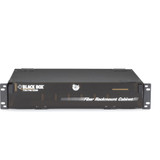 Black Box Rackmount Fiber Enclosure - 2U, 6-Panel - For Patch Panel - 2U Rack Height x 23" (584.20 mm) Rack Width - Black Powder Coat (JPM418A-R5)