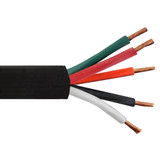 Flexible Electrical Cord Cable - 8AWG 5C SOOW 600V 90C - Black (Per Meter)
