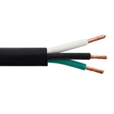 Flexible Electrical Cord Cable - 12AWG 3C SJT 300V 105C - Black (Per Meter)