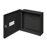 Enclosure Box 12" x 12" x 4", Indoor/Outdoor Non-Metallic, NEMA 3R Rated with Backplate - Black