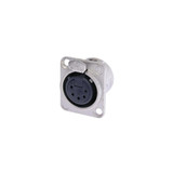 Neutrik DMX 5-pin Female to Solder D-Cut Receptacle