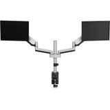 V7 DM1DTA-1N Desk Mount for Monitor - Silver - 2 Display(s) Supported - 32" Screen Support - 15.42 kg Load Capacity (Fleet Network)