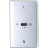 C2G Single Gang Wall Plate with HDMI Pigtail Aluminum - 1-gang - Aluminum - Aluminum, Polyvinyl Chloride (PVC) - 1 x HDMI Port(s) (39870)