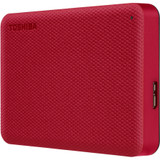 Toshiba Canvio Advance HDTCA40XR3CA 4 TB Portable Hard Drive - External - Red - MAC Device Supported - USB 3.0 (Fleet Network)