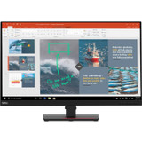 Lenovo ThinkVision P32P-20 31.5" 4K UHD WLED LCD Monitor - 16:9 - Raven Black - 32" (812.80 mm) Class - In-plane Switching (IPS) - x - (Fleet Network)