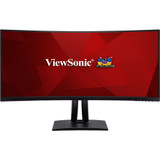 Viewsonic VP3481A 34" WQHD+ Curved Screen LED LCD Monitor - 21:9 - 34" (863.60 mm) Class - Multi-domain Vertical Alignment (MVA) - x - (Fleet Network)