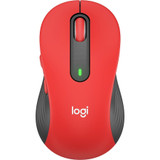 Logitech Signature M650 L Mouse - Optical - Wireless - Bluetooth/Radio Frequency - Red - USB - 2000 dpi - Scroll Wheel - 5 Button(s) - (910-006358)