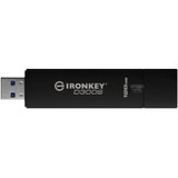 Kingston 128GB IronKey D300 D300S USB 3.1 Flash Drive - 128 GB - USB 3.1 - Anthracite - 256-bit AES - TAA Compliant (IKD300S/128GB)
