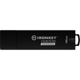 Kingston 16GB IronKey D300 D300S USB 3.1 Flash Drive - 16 GB - USB 3.1 - Anthracite - 256-bit AES - TAA Compliant (IKD300S/16GB)