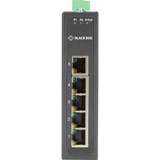 Black Box Industrial 10/100-Mbps Ethernet Switch - Unmanaged, Extreme Temperature, 5-Port - 5 Ports - 2 Layer Supported - Twisted Pair (LBH3050A)