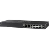Cisco SG110-24HP 24-Port PoE Gigabit Switch - 24 Ports - Gigabit Ethernet - 10/100/1000Base-T, 1000Base-X - Refurbished - 2 Layer - - (SG110-24HP-NA-RF)
