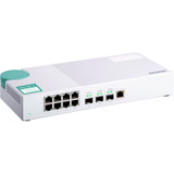 QNAP QSW-308-1C Ethernet Switch - 8 Ports - 2 Layer Supported - Modular - Twisted Pair, Optical Fiber - Desktop - 2 Year Limited (QSW-308-1C-US)