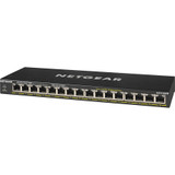 Netgear GS316PP Ethernet Switch - 16 Ports - 2 Layer Supported - Twisted Pair - Desktop, Wall Mountable, Rack-mountable - 3 Limited (GS316PP-100NAS)