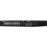 QNAP QSW-M2116P-2T2S Ethernet Switch - 18 Ports - Manageable - 10 Gigabit Ethernet - 2 Layer Supported - Modular - 350 W Power - 280 W (QSW-M2116P-2T2S-US)