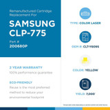 Clover Technologies Toner Cartridge - Alternative for Samsung - Yellow - Laser - 7000 Pages - 1 Pack (200680P)