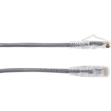 Black Box Slim-Net Cat.6a UTP Patch Network Cable - 3 ft Category 6a Network Cable for Patch Panel, Wallplate, Network Device - First (C6APC28-GY-03)