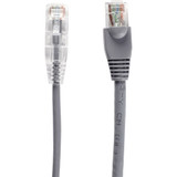 Black Box Slim-Net Cat.6 UTP Patch Network Cable - 10 ft Category 6 Network Cable for Patch Panel, Wallplate, Network Device - First 1 (C6PC28-GY-10)