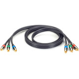 Black Box Component Video Cable - (3) RCA on Each End - 6 ft RCA Video Cable for Video Device, DVD Player, Blu-ray Player, Gaming - 3 (Fleet Network)