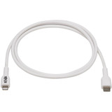 Tripp Lite USB-C to Lightning Sync/Charge Cable (M/M), MFi Certified, White, 1 m (3.3 ft.) - 3.3 ft Lightning/USB-C Data Transfer for (M102-01M-WH)
