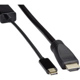 Black Box USB-C to HDMI Active Adapter Cable, 4K60, 16ft - 16 ft HDMI/USB-C A/V Cable for Audio/Video Device, Notebook, Tablet, TV - 1 (VA-USBC31-HDMI4K-016)