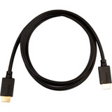 V7 Black Video Cable Pro HDMI Male to HDMI Male 2m 6.6ft - 6.6 ft HDMI A/V Cable for Audio/Video Device, PC, Monitor, HDTV, Projector (V7HDMIPRO-2M-BLK)