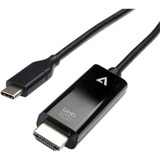 V7 USB-C Male to HDMI 2.0 Male 21.6 Gbps 4K UHD - 6.6 ft HDMI/USB-C A/V Cable for Audio/Video Device, Desktop Computer, Notebook, - 1 (V7UCHDMI-2M)