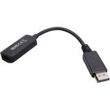 V7 DisplayPort 1.4 Male to HDMI 2.0 Female Adapter 4K UHD Black - DisplayPort/HDMI A/V Cable for Audio/Video Device, Monitor, Desktop (V7DPHDMIACTV)