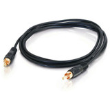 C2G Value Series Mono Audio Cable - 6 ft Audio Cable - First End: 1 x RCA - Male - Second End: 1 x RCA - Male - Black (03167)