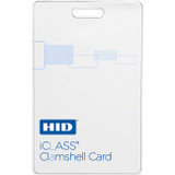 HID iCLASS Clamshell Card - Printable - Smart Card - 3.38" (85.73 mm) x 2.13" (53.98 mm) Length - White - Acrylonitrile Butadiene (Fleet Network)