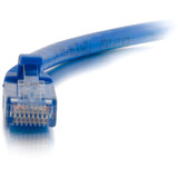 C2G 1ft Cat6a Snagless Unshielded (UTP) Ethernet Network Patch Cable - Blue - 1 ft Category 6a Network Cable for Network Device, Hub, (00689)