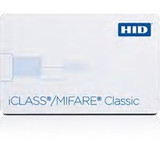 HID iCLASS/MIFARE Classic ID Card - Printable - Smart Card - 3.37" (85.60 mm) x 2.13" (53.98 mm) Length - White - Polyvinyl Chloride (Fleet Network)