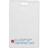 HID iCLASS SE Clamshell Card - Printable - Smart Card - 2.13" (54 mm) x 3.39" (86 mm) Length - 50 - White - Acrylonitrile Butadiene (Fleet Network)