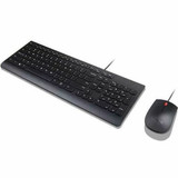 Lenovo Lenovo Essential Wired Combo Keyboard and Mouse (French Canadian 058) - USB Type A Membrane Cable Keyboard - 3 Key - French - - (4X30L79896)