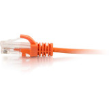C2G 3ft Cat6 Slim Snagless Unshielded (UTP) Ethernet Cable - Orange - 3 ft Category 6 Network Cable for Network Device - First End: 1 (01176)