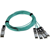 StarTech.com AOC Breakout Cable for Cisco QSFP-4X10G-AOC5M - 5m 40G 1x QSFP+ to 4x SFP+ AOC Cable 40GbE QSFP+ Active Optical Fiber - - (QSFP4X10GAO5)