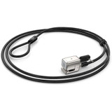 Kensington Keyed Cable Lock for Surface Pro - Keyed Lock - Black, Silver - Carbon Steel - 5.9 ft - For Notebook (K62055WW)