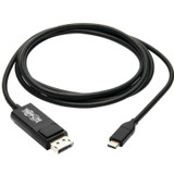 Tripp Lite U444-006-DP-BE USB-C to DisplayPort Adapter, M/M, Black, 6 ft. - 6 ft DisplayPort/Thunderbolt 3 A/V Cable for Smartphone, - (U444-006-DP-BE)