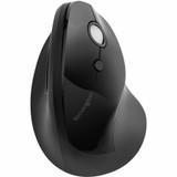 Kensington Pro Fit Ergo Vertical Wireless Mouse - Wireless - Radio Frequency - Black - 1 Pack - USB - 1600 dpi - Scroll Wheel - 6 (K75501WW)